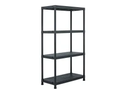 Conjunto de 5 prateleiras de armazenamento 60 x 30 x 138 cm plástico 02_0000674*Helloshop26 Best