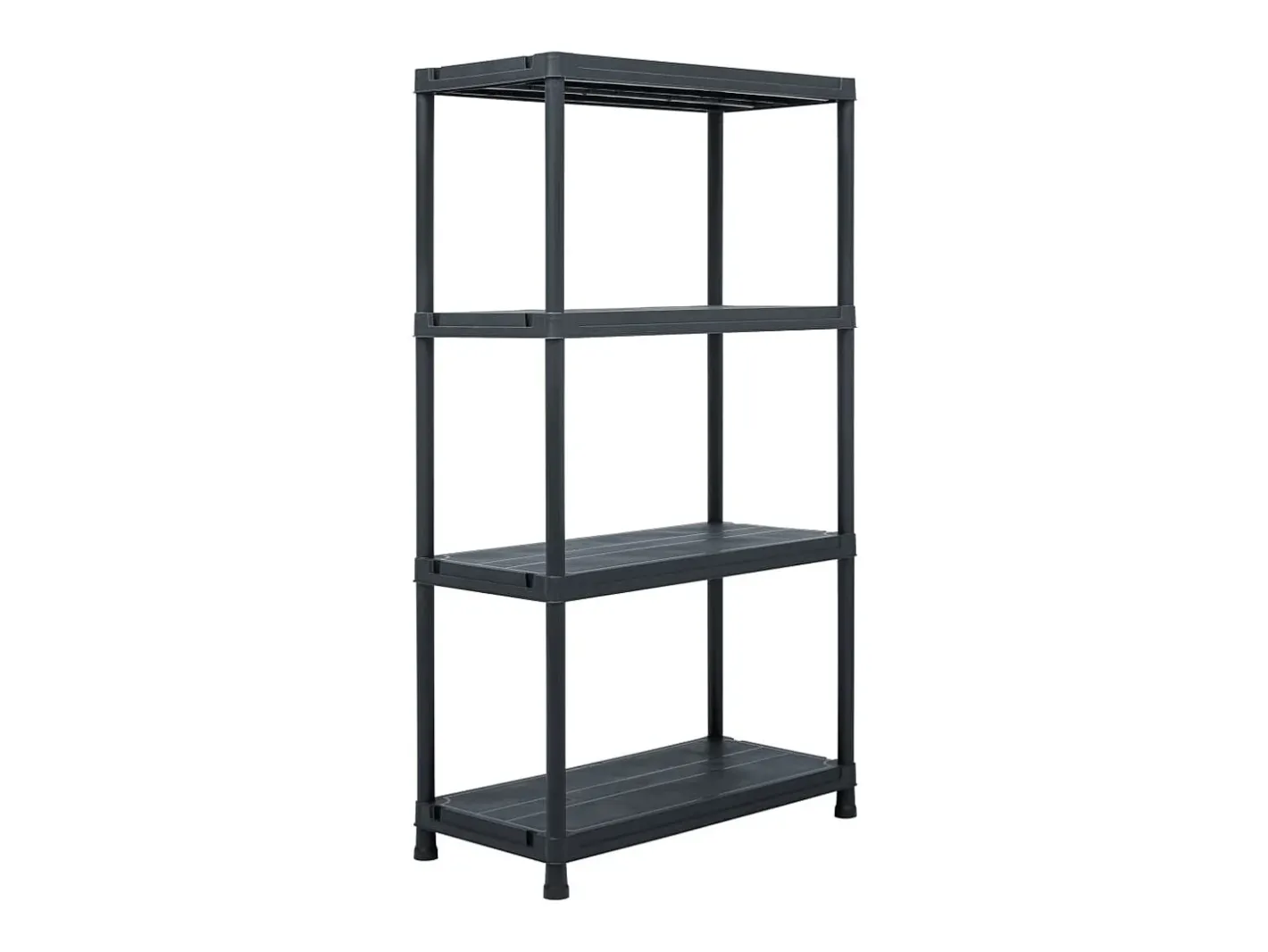 Conjunto de 5 prateleiras de armazenamento 60 x 30 x 138 cm plástico 02_0000674*Helloshop26 Best