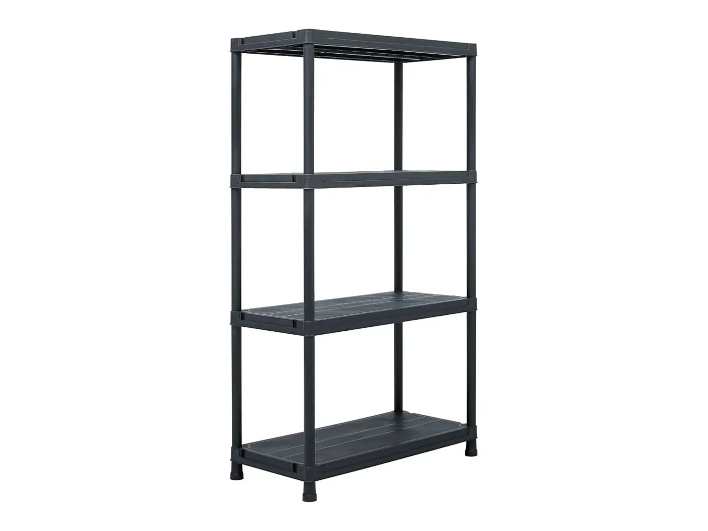 Clearance Conjunto de 2 prateleiras de armazenamento 60 x 30 x 138 cm plástico 02_0000670 Prateleira
