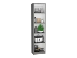 TuHome Biblioteca*Conjunto de estantes para escritório em melamina de 3 peças com prateleiras e 4 portas , 180.6 cm X 152.8 cm X 29.9 cm , Multicolor Multicor