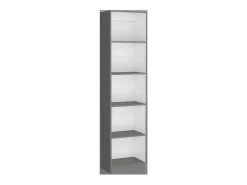 TuHome Biblioteca*Conjunto de estantes para escritório em melamina de 3 peças com prateleiras e 4 portas , 180.6 cm X 152.8 cm X 29.9 cm , Multicolor Multicor