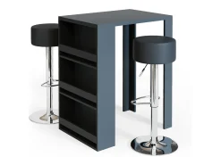 Vicco Móvel De Bar*Conjunto de mesa de bar antracite 57x80x106 Cinza antracite
