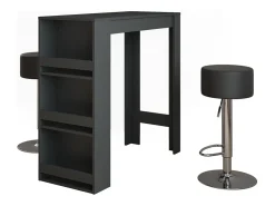 Vicco Móvel De Bar*Conjunto de mesa de bar antracite 45x110x106 repose Cinza antracite