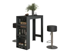 Vicco Móvel De Bar*Conjunto de mesa de bar antracite 45x110x106 repose Cinza antracite