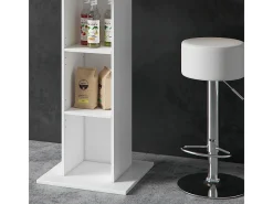 Vicco Móvel De Bar*Conjunto de mesa de bar 70x70x109 rodeo Branco