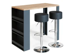 Vicco Móvel De Bar*Conjunto de mesa de bar carvalho 57x117x106 Natural claro