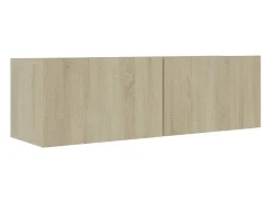 Conjunto de móveis armário aparador TV televisão sala de estar quarto sala 6 peças sonoma carvalho madeira projetada marrom 02_0025115*Helloshop26 Discount