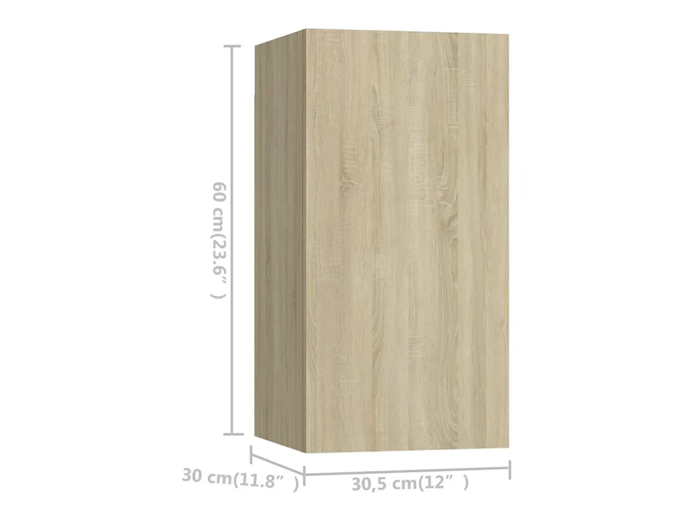 Conjunto de móveis armário aparador TV televisão sala de estar quarto sala 6 peças sonoma carvalho madeira projetada marrom 02_0025115*Helloshop26 Discount