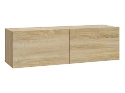 Conjunto de móveis armário aparador TV televisão sala de estar quarto sala 7 peças sonoma carvalho madeira projetada marrom 02_0025208*Helloshop26