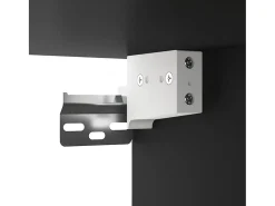 Conjunto de móveis armário aparador tv televisão sala de estar quarto 6 peças madeira projetada preta 02_0025070^Helloshop26 Outlet