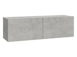 Conjunto de móveis armário aparador tv televisão sala de estar quarto 6 peças madeira projetada cinza 02_0025029^Helloshop26 Sale