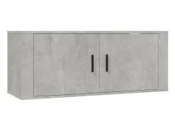 Conjunto de móveis armário aparador TV televisão sala de estar quarto sala de estar 4 peças madeira projetada cinza 02_0024691*Helloshop26 Sale