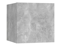 Conjunto de móveis armário aparador tv televisão sala de estar quarto 8 peças madeira projetada cinza 02_0025253^Helloshop26 Hot