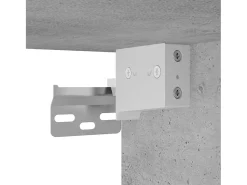 Conjunto de móveis armário aparador TV televisão sala de estar quarto sala de estar 3 peças madeira projetada cinza 02_0024506*Helloshop26 Clearance