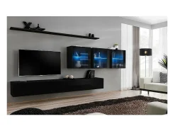 Best Conjunto de móveis de parede para sala de estar SWITCH XVII, cor brilhante. Móvel De Tv
