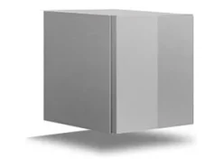 Clearance Conjunto de móveis de sala de estar suspensos e preto coleção CEPTO XV. 249cm, 8 móveis, leds. Móvel De Tv