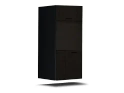 Conjunto de móveis de sala de estar s suspensos coleção CEPTO I 256cm, 8 portas, 6 prateleiras, leds, modulares.^Price Factory