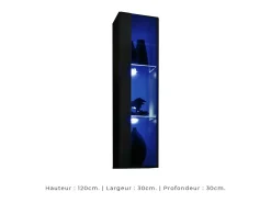 Conjunto de móveis de sala de estilo industrial SWITCH M2. Cor preta.^Price Factory Online