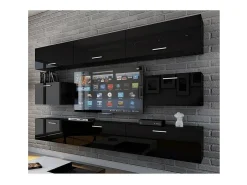 Conjunto de móveis de sala de estar s suspensos coleção CEPTO VII 249cm, 8 portas^Price Factory Hot