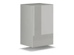 Conjunto de móveis de sala de estar s suspensos coleção CEPTO I 256cm, 8 portas, 6 prateleiras, leds, modulares.^Price Factory