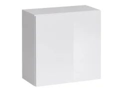 Conjunto de móveis para sala de estar da coleção SWITCH VII, cor carvalho com acabamentos fresados e branco brilhante.*Price Factory Hot