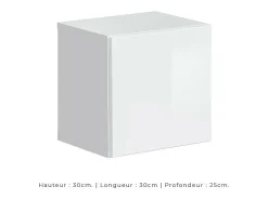 Conjunto de móveis para sala de estar estilo industrial SWITCH M2. Cor branca.*Price Factory Clearance