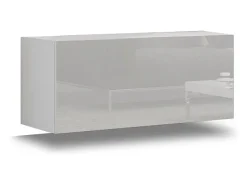 Sale Conjunto de móveis para sala de estar e preto suspensos coleção CEPTO XVI 249cm, 8 peças, modulares. Móvel De Tv