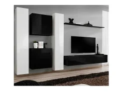 Clearance Conjunto de móveis para sala de estar SWITCH VI design, cores e branco brilhante. Móvel De Tv