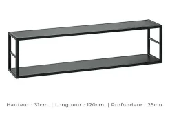 Conjunto de móveis para sala de estar estilo industrial SWITCH M4. Cor branca.^Price Factory Online