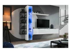 Conjunto de móveis para sala de estar estilo industrial SWITCH M7. Cor branca.*Price Factory Clearance