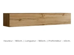 Clearance Conjunto de móveis para sala de estar estilo industrial SWITCH M2. Cor: carvalho. Móvel De Tv