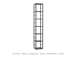 Conjunto de móveis para sala de estar estilo industrial SWITCH M6. Cor carvalho.*Price Factory Online