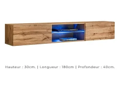 Conjunto de móveis para sala de estar estilo industrial SWITCH M6. Cor carvalho.*Price Factory Online