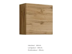 Conjunto de móveis para sala de estar estilo industrial SWITCH M6. Cor carvalho.*Price Factory Online