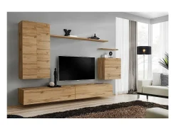 Conjunto de móveis para sala da coleção SWITCH II, design, cor carvalho Wotan.^Price Factory Discount