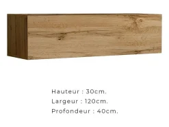 Conjunto de móveis para sala da coleção SWITCH II, design, cor carvalho Wotan.^Price Factory Discount