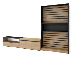 Skraut Home Móvel De Tv*Conjunto de móveis TV, 310x35x186cm, Para televisores até 80