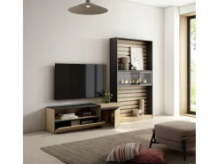 Skraut Home Móvel De Tv*Conjunto de móveis TV, 260x35x186cm, Para televisores até 65