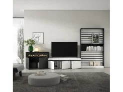 Skraut Home Móvel De Tv*Conjunto de móveis TV, 360x35x186cm, Para televisores até 65