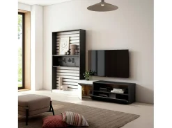 Skraut Home Móvel De Tv*Conjunto de móveis TV, 260x35x186cm, Para televisores até 65