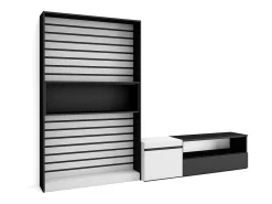 Skraut Home Móvel De Tv*Conjunto de móveis TV, 260x35x186cm, Para televisores até 65