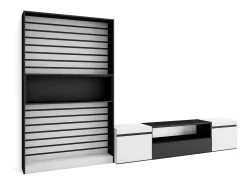 New Conjunto de móveis TV, 310x35x186cm, Para televisores até 80