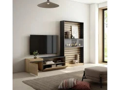 Skraut Home Móvel De Tv*Conjunto de móveis TV, 260x35x186cm, Para televisores até 65