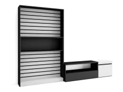 Skraut Home Móvel De Tv*Conjunto de móveis TV, 260x35x186cm, Para televisores até 65
