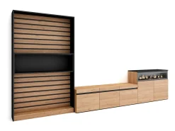 Skraut Home Móvel De Tv*Conjunto de móveis TV, 360x35x186cm, Para televisores até 65