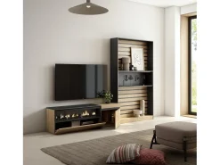 Skraut Home Móvel De Tv*Conjunto de móveis TV, 260x35x186cm, Para televisores até 65