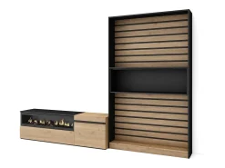 Skraut Home Móvel De Tv*Conjunto de móveis TV, 260x35x186cm, Para televisores até 65