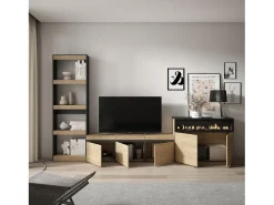 Skraut Home Móvel De Tv*Conjunto de móveis TV, 310x35x186cm, Para televisores até 65