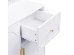 Discount Conjunto de vestiário de entrada 80x35x175.5 cm - 2 portas e 1 gaveta - com 3 ganchos - Prateleiras ajustáveis - MDF - Móvel De Entrada
