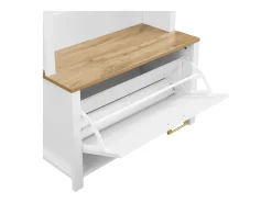 Online Conjunto de vestiário de entrada 75x35x195 cm - com móvel para sapatos e ganchos - com prateleiras - Móvel De Entrada